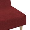 vidaXL Schlafsofa 2-Sitzer Weinrot Stoff