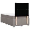 vidaXL Boxspringbett mit Matratze Taupe 120x190 cm Stoff