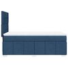 vidaXL Boxspringbett mit Matratze Blau 100x200 cm Stoff