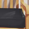 vidaXL Palettenkissen Schwarz 200 x 40 x 8 cm Oxford-Stoff
