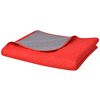 vidaXL Zweiseitige Tagesdecke Gesteppt Rot und Grau 220x240 cm