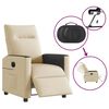 vidaXL Relaxsessel Elektrisch Creme Stoff