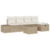 vidaXL Sofa Set 6 stk. Poly-Rattan