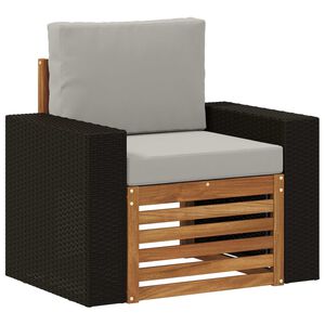 vidaXL Outdoor Mittelsofa Natur
