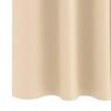 vidaXL Verdunkelungs-Vorh&auml;nge mit Ringen 2 pcs Creme 140 x 140 cm