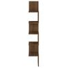 vidaXL Wand-Eckregal Braun Eichen-Optik 20x20x127,5 cm Holzwerkstoff