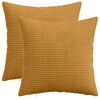 vidaXL Kissenbezug 2 pcs HEERLEN Gelb 30 x 30 cm Cord