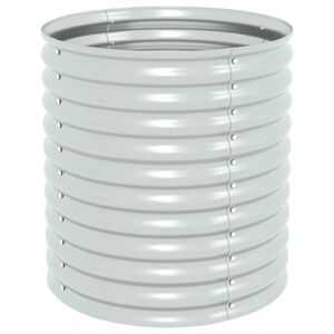 vidaXL Garten-Hochbeet 80x80x81 cm Verzinkter Stahl Silbern