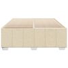 vidaXL Bettgestell ohne Matratze Creme 140x190 cm Stoff
