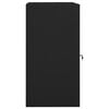 vidaXL Sattelschrank Schwarz 53x53x105 cm Stahl