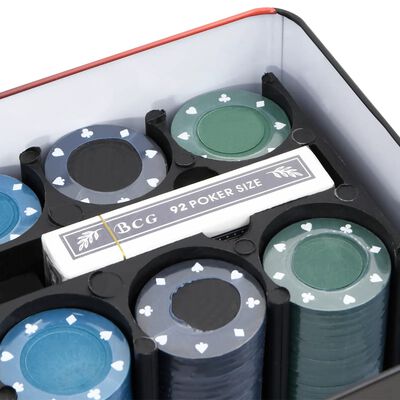 vidaXL Pokerchips-Set 200 Stk. 4 g