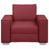 vidaXL Sofa 59cm Weinrot Stoff