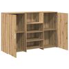 vidaXL Empfangstheke Artisan-Eiche 155x50x103,5 cm Holzwerkstoff