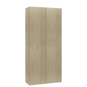 vidaXL Schuhschrank Sonoma-Eiche 80x35,5x180 cm Holzwerkstoff