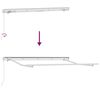 vidaXL Einziehbare Markise Gestreift Mehrfarbig 500 x 300 cm