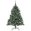 vidaXL K&uuml;nstlicher Weihnachtsbaum mit 150 LEDs mit St&auml;nder Gr&uuml;n 150 cm