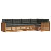 vidaXL Outdoor-Sofagarnitur 5 stk. Natur und Anthrazit