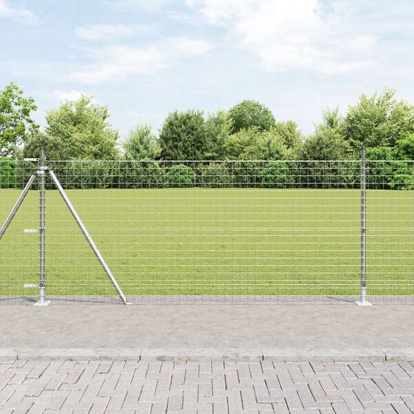vidaXL Zaunpfosten 26 pcs Grau 3,2 x 3,2 x 110 cm