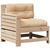 vidaXL 5-tlg. Garten-Lounge-Set mit Kissen Massivholz Kiefer