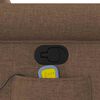 vidaXL Massagesessel Braun Stoff