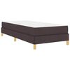 vidaXL Boxspringbett Dunkelbraun 90 x 200 cm Stoff