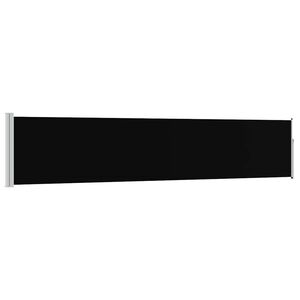 vidaXL Ausziehbare Seitenmarkise 100&times;514 cm Schwarz