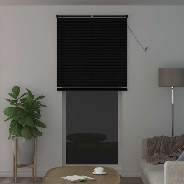 vidaXL Venetianer Jalousie Verstellbar Schwarz 213 x 70 cm PVC
