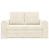 vidaXL Schlafsofa 60cm Creme Samt