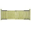 vidaXL Gartentore 2 Stk. 300 x 100 cm Impr&auml;gniertes Kiefernholz