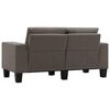 vidaXL Sofa Taupe 2-Sitzer Stoff
