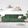 vidaXL Sofa mit Kissen Dunkelgr&uuml;n 250 x 77 x 76 cm Cordstoff