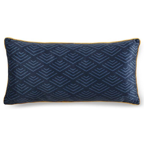 Descanso Zierkissen NOVARA 30x60 cm Petrolblau