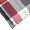 vidaXL Sonnenliegen-Auflage Rot Karomuster 186x58x4 cm Oxford-Gewebe