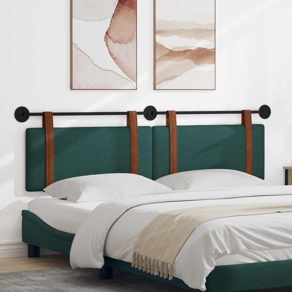 vidaXL H&auml;ngevorderseite Uni Dunkelgr&uuml;n 170 x 55 x 5 cm Antikes PU