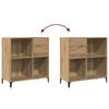 vidaXL Plattenschrank Artisan-Eiche 84,5x38x89 cm Holzwerkstoff