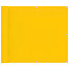 vidaXL Balkonsichtschutz Gelb 100 x 300 cm Oxford-Stoff