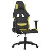 vidaXL Gaming-Stuhl Schwarz und Hellgr&uuml;n Stoff
