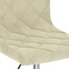 vidaXL Esszimmerst&uuml;hle 4 Stk. Drehbar Creme Samt