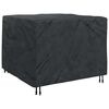 vidaXL Möbelbezug Uni Schwarz 135 x 135 x 90 cm Stoff