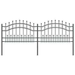 vidaXL Gartenzaun KAMPEN Grau