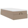 vidaXL Ottoman-Bett mit Matratze Cappuccino-Braun 100x200cm Kunstleder