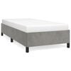 vidaXL Bettgestell ohne Matratze Hellgrau 100x200 cm Samt