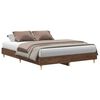 vidaXL Bettgestell ohne Matratze Braun Eichen-Optik 140x200 cm