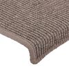 vidaXL Stufenmatten 15 Stk. 65x21x4 cm Dunkelbeige Rechteckiger Rand