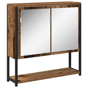 vidaXL Spiegelschrank Altholz 60 x 16 x 60 cm Holzwerkstoff