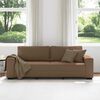 vidaXL 3-Sitzer-Sofa Braun 220x77x82 cm Stoff