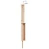 vidaXL Gartendusche 246 cm Massivholz Kiefer und Edelstahl Natur