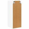 vidaXL H&auml;ngeschrank mit T&uuml;r 2 pcs Wei&szlig; 30 x 31 x 80 cm Holzwerkstoff