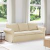 vidaXL Sofa Creme Gesamtabmessungen: 215 x 82 x 80 cm (B x T x H) Samt