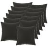 vidaXL Kissen mit Kissen HEERLEN 12 Stk. Schwarz Polyester